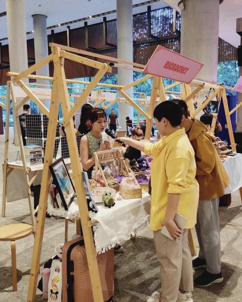 Singapore local crochet brand "Ricrochet" selling handmade crochet products